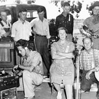 Mr. and Mrs. Frank Pipkin being recorded by Charles Todd, 1940